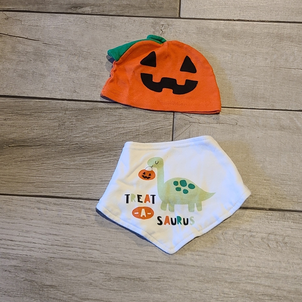 🦔Dinosaur baby Halloween Bib Hat  🌻